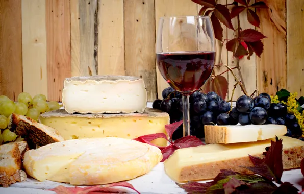 Осень, вино, сыр, виноград, wine, grapes, cheese