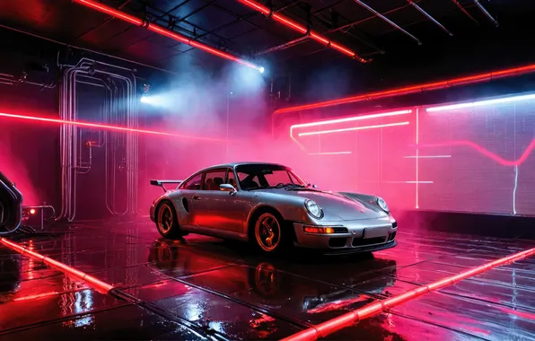 Картинка car, supercar, porsche, art