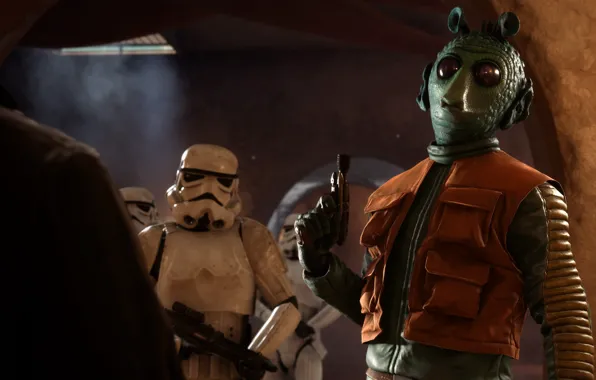 Игры, Electronic Arts, Штурмовики, DICE, Stormtroopers, star wars battlefront, Outer Rim, Greedo