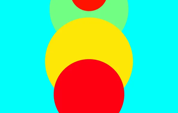 Картинка Android, Red, Circles, Blue, Green, Design, 5.0, Line