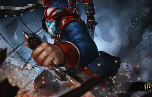 Картинка hon, art, Independence Day, scout, Heroes of Newerth, moba, Continental Rebel