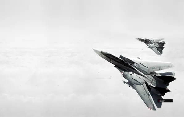 Картинка небо, самолеты, Ace Combat 5
