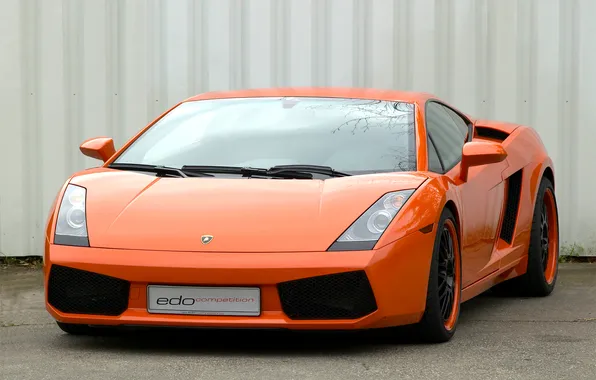 Оранжевый, суперкар, ламборгини, галлардо, эдо компетишн, edo competition lamborghini gallardo