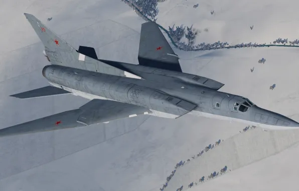Картинка КБ Туполева, Красавец, Ту-22М3, Стратегический бомбардировщик