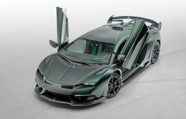 Картинка Lamborghini, двери, суперкар, Aventador, Mansory, 2020, SVJ, Cabrera