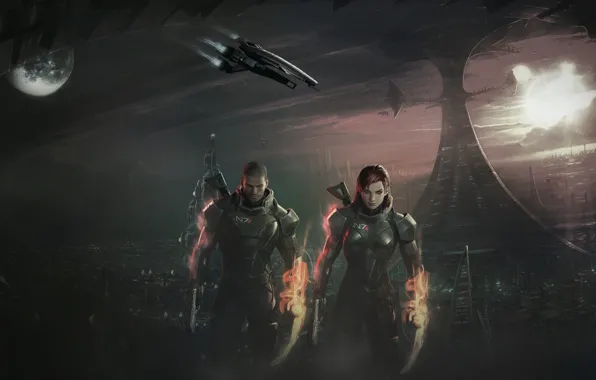 Картинка Female, Mass, Effect, Shepard, Commander