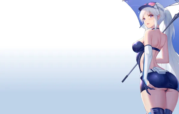 Enterprise, girl, hot, sexy, ass, pantsu, boobs, umbrella