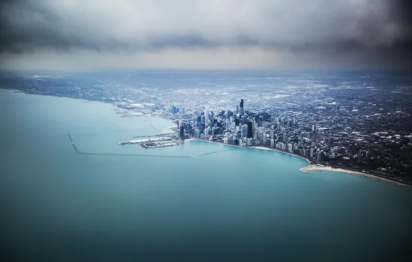 Картинка Чикаго, Мичиган, Небоскребы, Здания, Высота, Америка, Иллинойс, Chicago