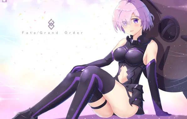Картинка аниме, сидит, Девушкa, Fate / Grand Order