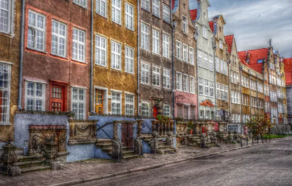 Street, building, gdansk