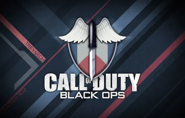 Картинка нож, щит, cod, Call of Duty: Black Ops