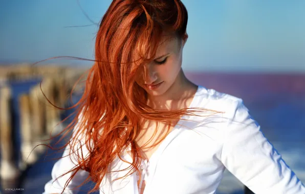 Картинка девушка, волосы, рыжая, рыжеволосая, Ангелина, Денис Ланкин