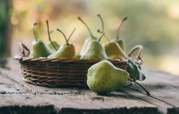 Картинка груша, фрукты, груши, боке