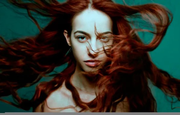Волосы, рыжеволосая, взмах, боке, кареглазая, Ynot Photographe, A New Wind, Mirella