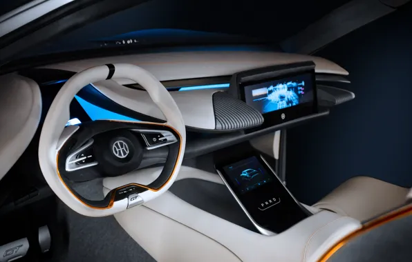 Руль, салон, Hybrid, 2018, Pininfarina, Kinetic GT