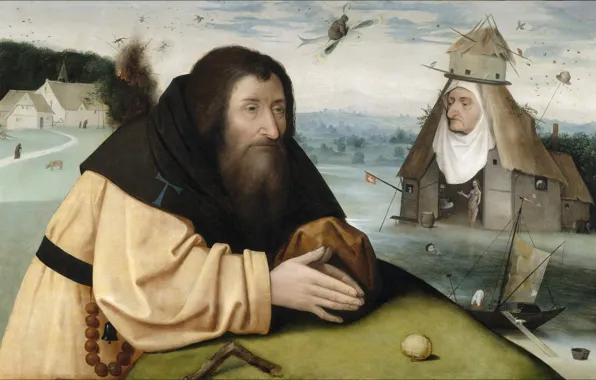 Картинка Иероним БОСХ, 1500-1510, Искушение святого Антония