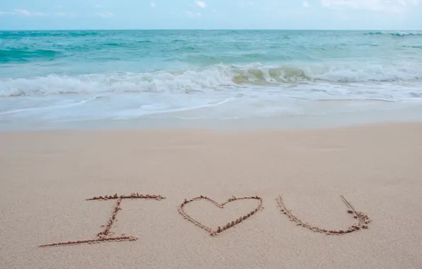 Песок, море, волны, пляж, лето, любовь, summer, love