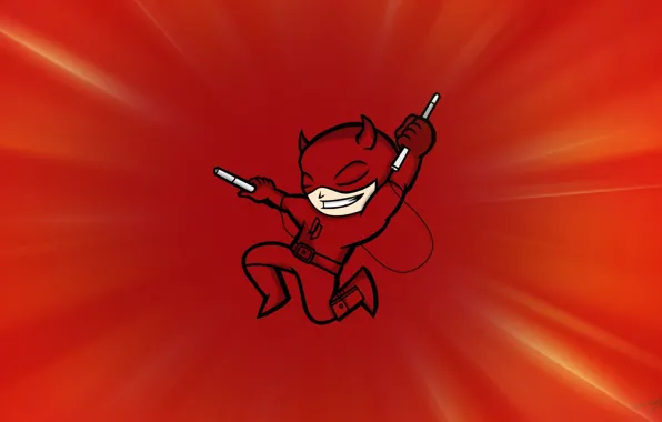 Красный, костюм, Daredevil, Сорвиголова