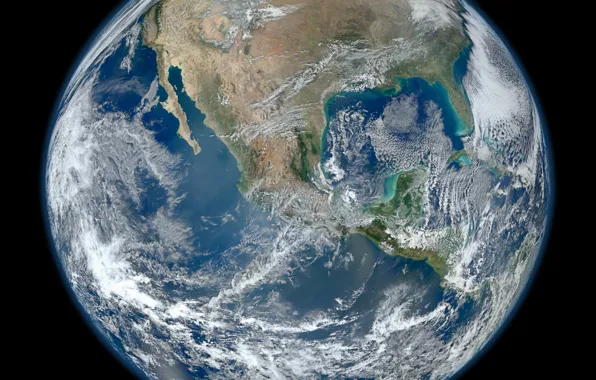 Картинка Земля, Earth, Северная Америка, Мексиканский залив, North America
