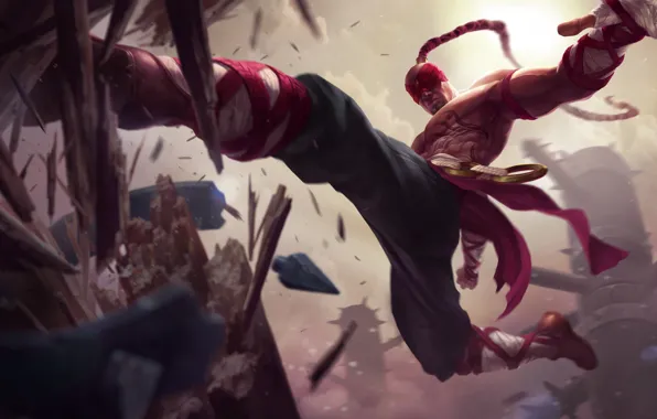 Мужчина, League of Legends, тренировка, Riot Games, Lee Sin