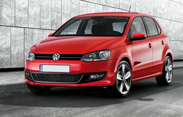 Картинка Красный, Volkswagen, Машина, Red, Car, Автомобиль, Wallpapers, Красивая