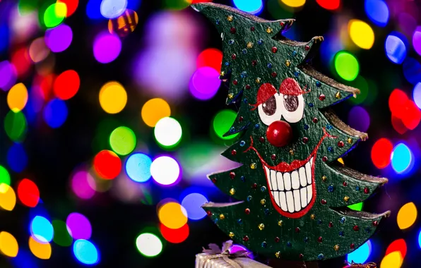 Картинка радость, улыбка, фон, праздник, елка, новый год