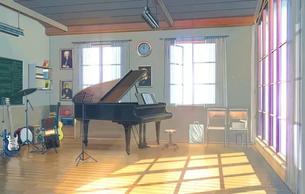 Часы, инструменты, помещение, Everlasting Summer, Summer camp