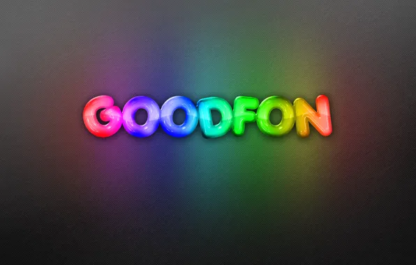 Картинка фон, надпись, радуга, неон, goodfon, rainbow, background, neon