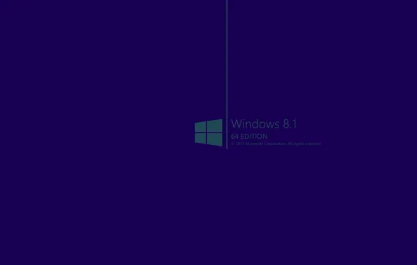 Синий, фон, логотип, 2015, Windows 8.1