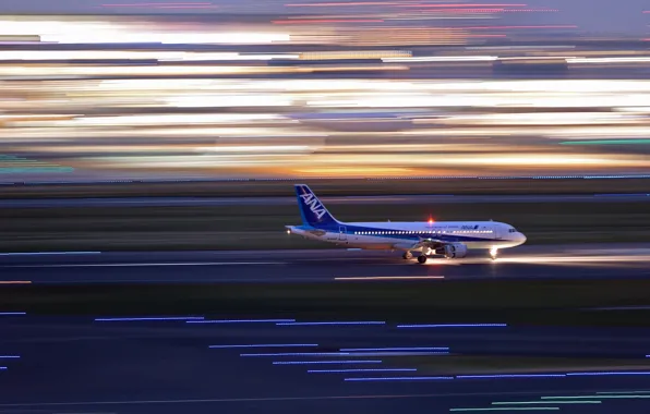 Картинка скорость, аэропорт, самолёт, Airbus