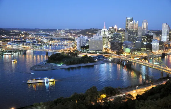 City, город, USA, Pennsylvania, Pittsburgh