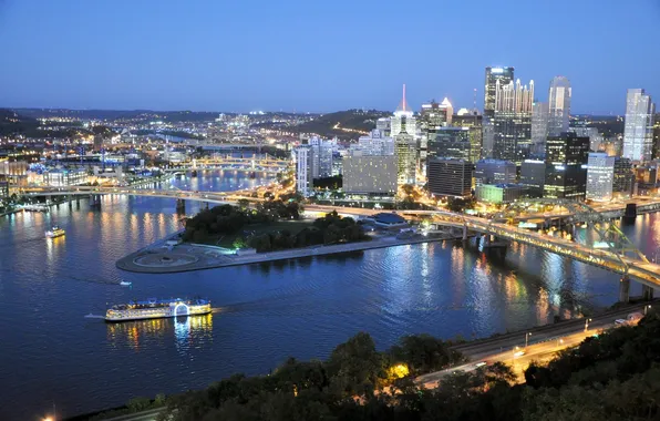 Картинка city, город, USA, Pennsylvania, Pittsburgh