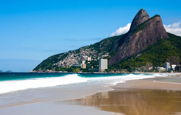 Картинка фото, Природа, Горы, Побережье, Бразилия, Rio de Janeiro