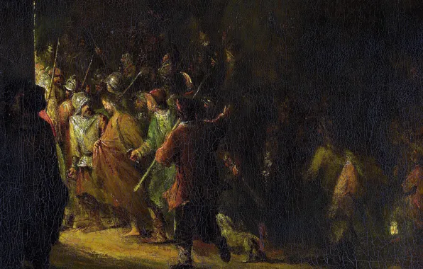 Картина, жанровая, Арт де Гелдер, Взятие под Стражу