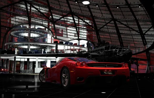 Машина, самолет, Gran Turismo, Red Bull Hangar