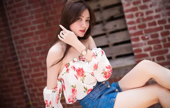 Лето, взгляд, девушка, лицо, милашка