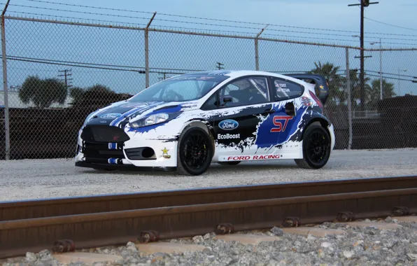 Картинка Ford, Rally, Fiesta, 2013, T.Foust, global-rallycross