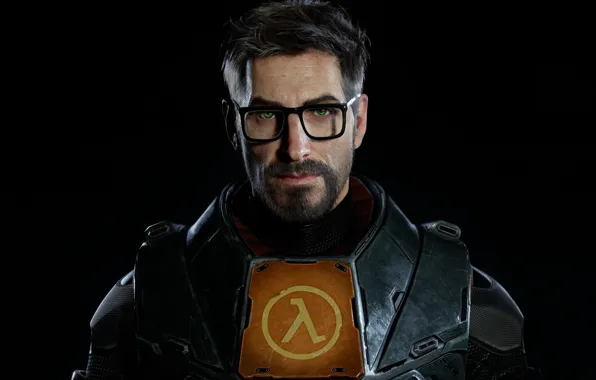 Глаза, скафандр, очки, half-life, gordon freeman, source 2