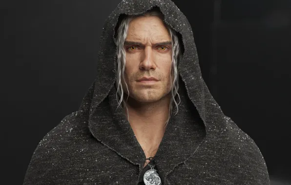 Взгляд, поза, сериал, Ведьмак, The Witcher, Геральт из Ривии, Белый Волк, Henry Cavill
