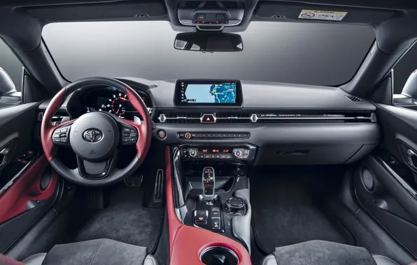 Toyota, салон, Supra, 2020, GR Supra, A90, 2.0L