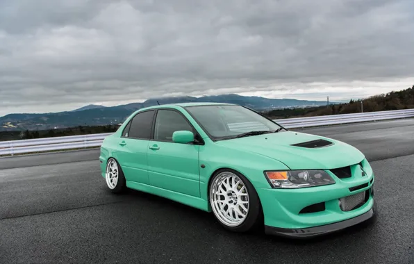 Green, turbo, white, wheels, mitsubishi, japan, jdm, tuning