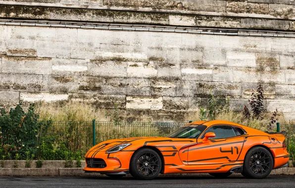 Картинка Dodge, Orange, Viper, SRT