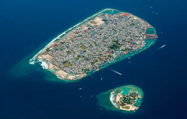 City, island, beauty, cityscape
