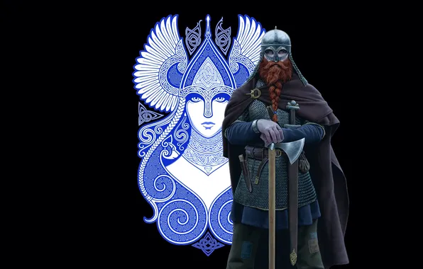 Узор, Воин, Викинг, Валькирия, Erik the Red, Бродекс, Gjermundbu, Joan Francesc Oliveras Pallerols