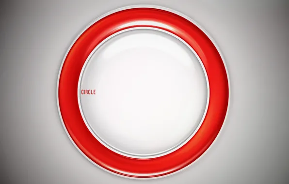 Белый, красный, круг