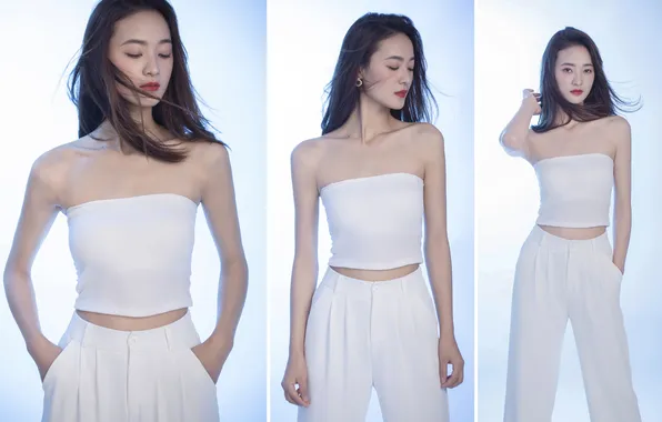 Beautiful, Asian, Model, Woman, Cute, Pretty, Petite, Close Up