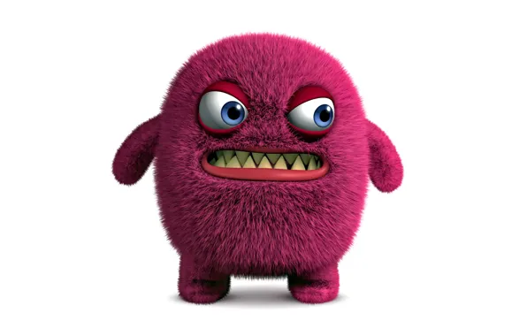 Картинка monster, face, funny, cute, fluffy