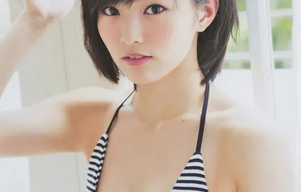 Girl, sexy, cleavage, boobs, beautiful, short hair, pretty, lips