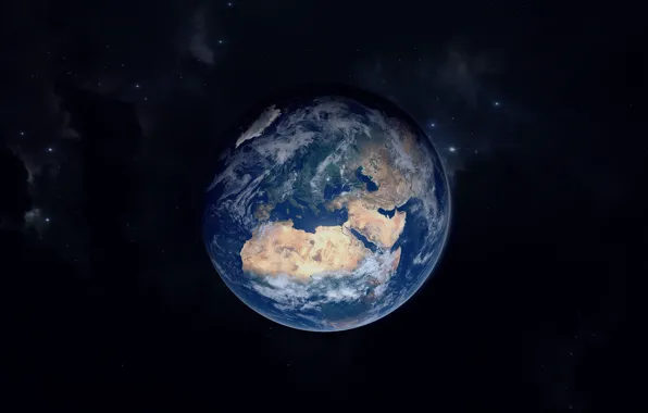 Планета, Космос, Земля, Фон, Арт, Space, Art, Earth
