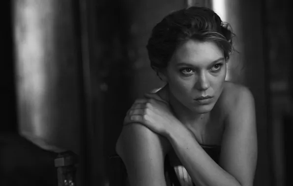 Actress, Léa Seydoux, Peter Lindbergh, black white